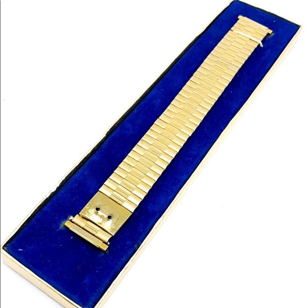 VTG NOS Speidel USA Twist-O-Flex Gold Watch Band